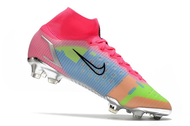 Nike Mercurial Superfly 8 Elite FG - White/Pink/Metallic Silver/Mulitcolor