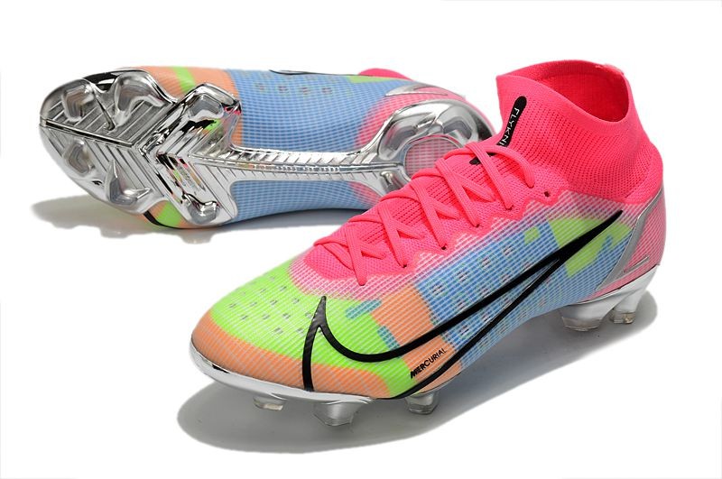 Nike Mercurial Superfly 8 Elite FG - White/Pink/Metallic Silver/Mulitcolor