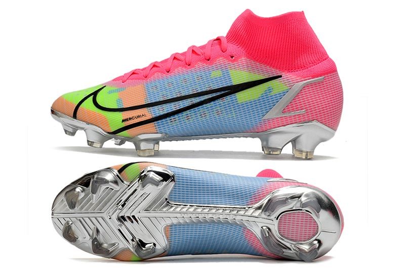 Nike Mercurial Superfly 8 Elite FG - White/Pink/Metallic Silver/Mulitcolor
