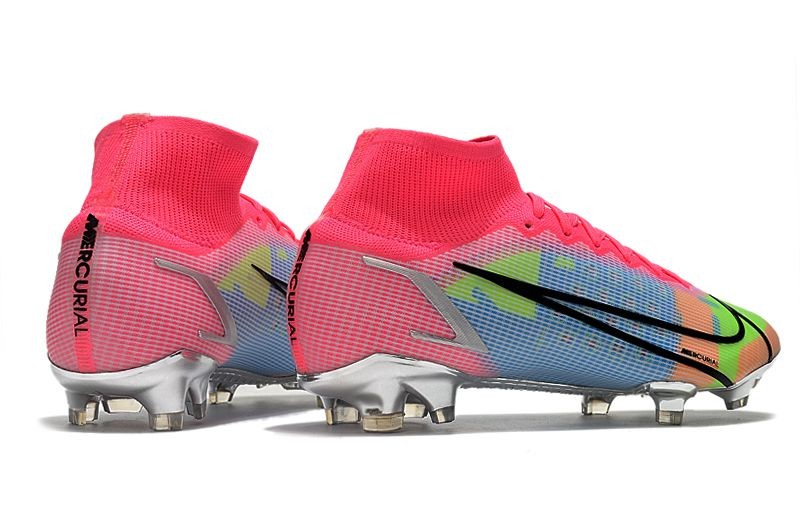 Nike Mercurial Superfly 8 Elite FG - White/Pink/Metallic Silver/Mulitcolor