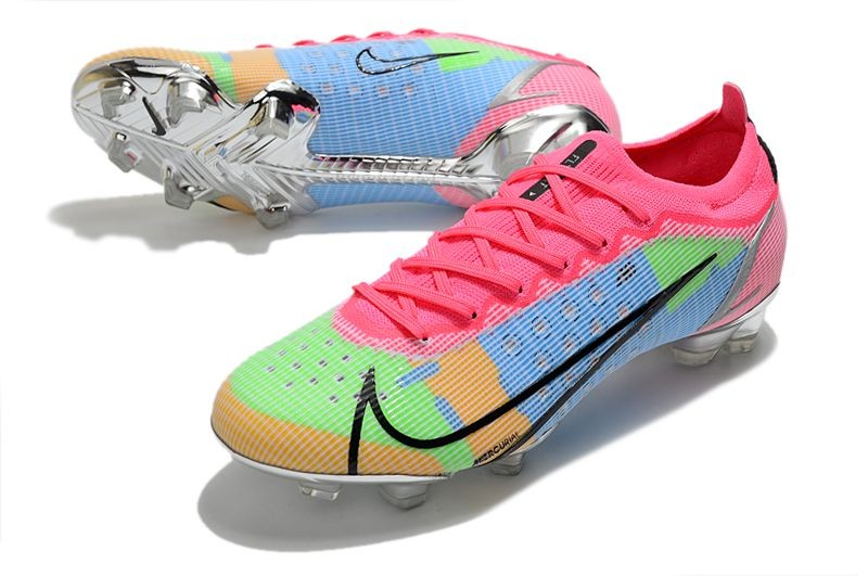 Nike Mercurial Vapor 14 Elite FG - White Black Pink Mulitcolor Silver