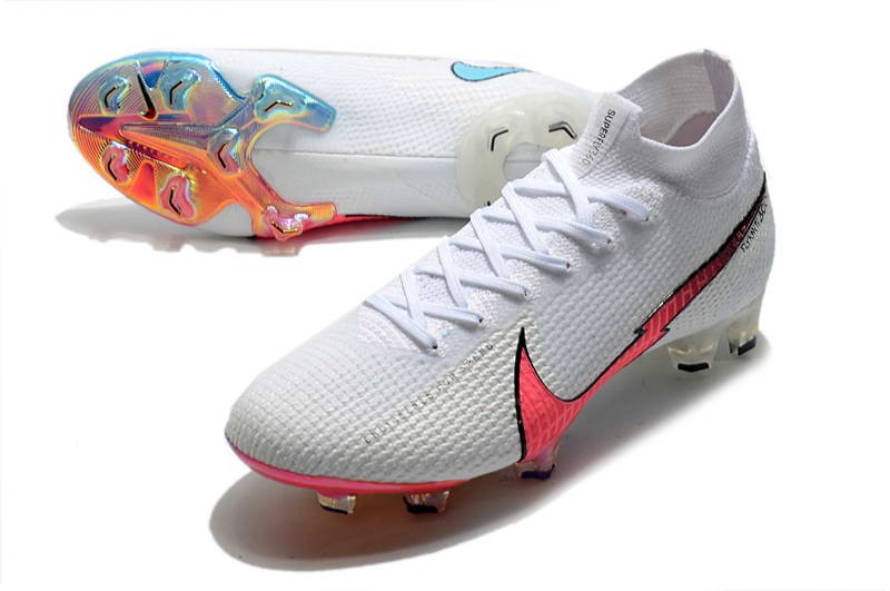 Nike Mercurial Superfly 7 Elite FG - White / Flash crimson / Platinum Tint