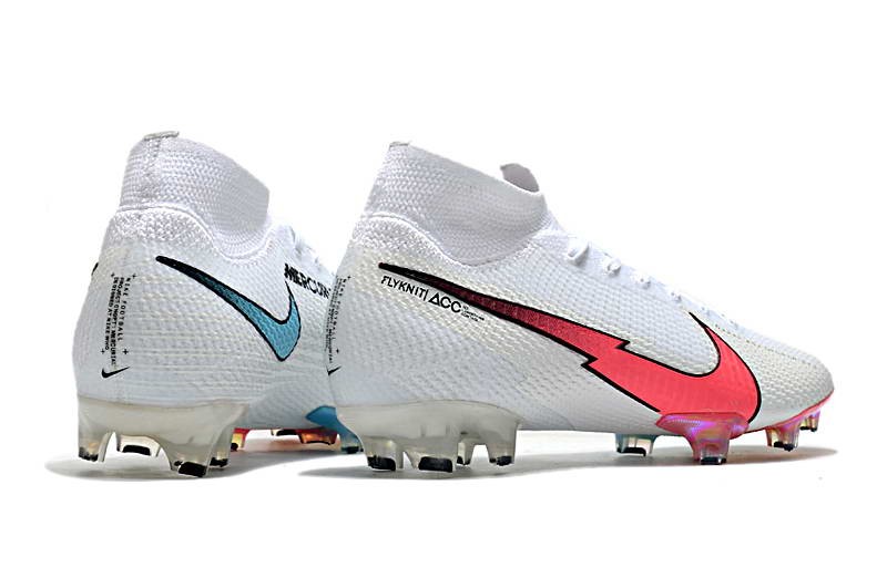 Nike Mercurial Superfly 7 Elite FG - White / Flash crimson / Platinum Tint