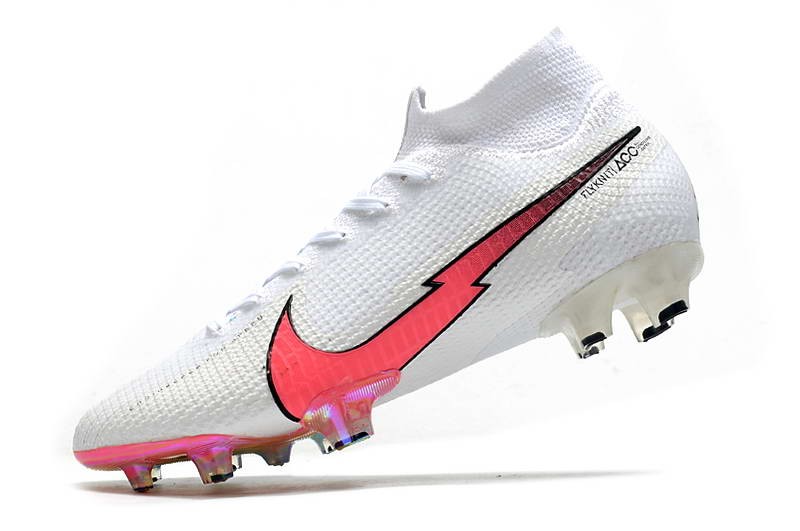 Nike Mercurial Superfly 7 Elite FG - White / Flash crimson / Platinum Tint