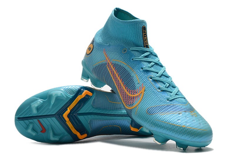 Nike Mercurial Superfly 8 Elite FG 'Blueprint' - Chlorine Blue / Orange / Marina