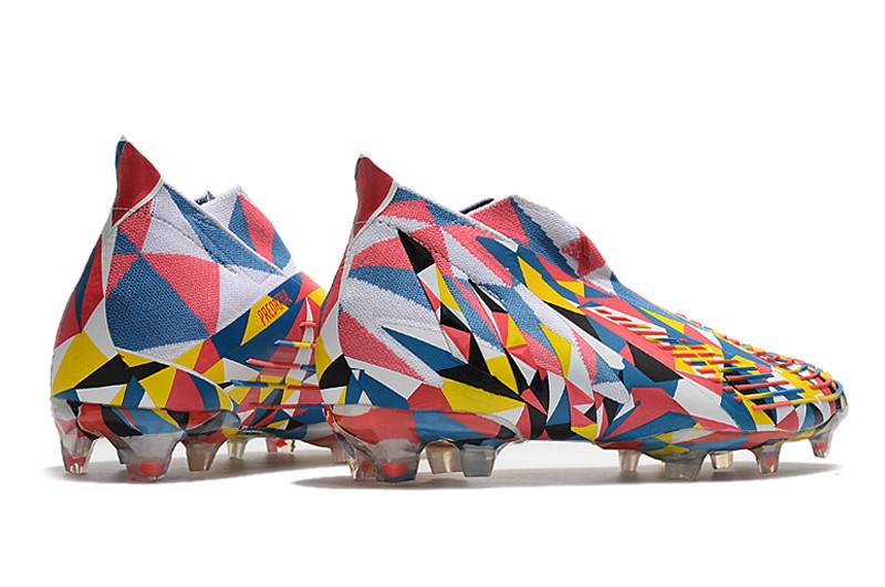 Adidas Predator Edge + FG Geometric - Blue/Yellow/Solar Red