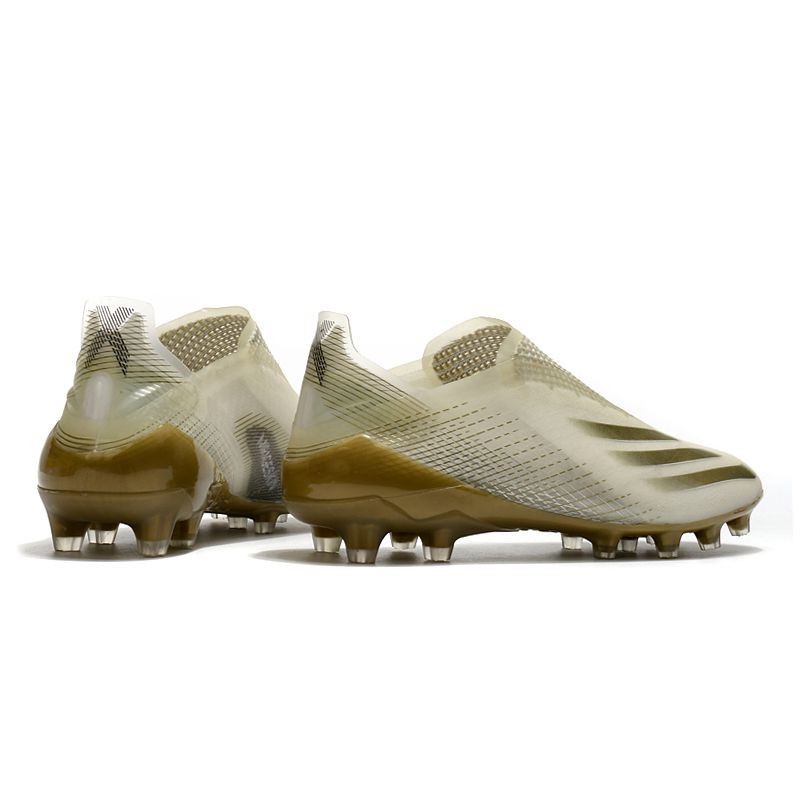 Adidas X Ghosted+ AG - White/Metallic Gold Melange/Core Black