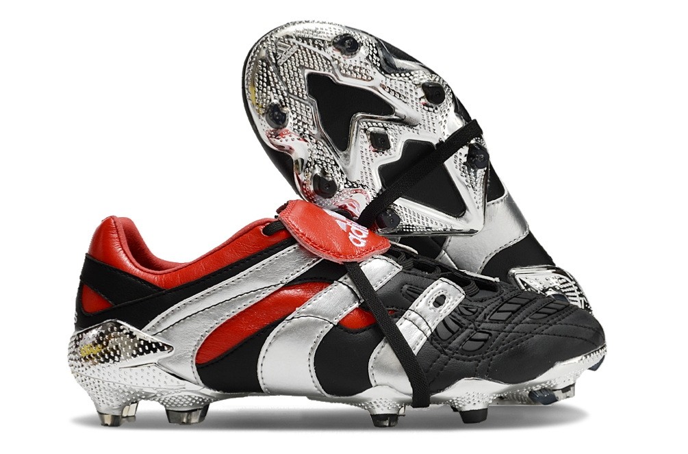 Adidas Predator Accelerator 25th Anniversary FG - Black/Metallic Silver/Red