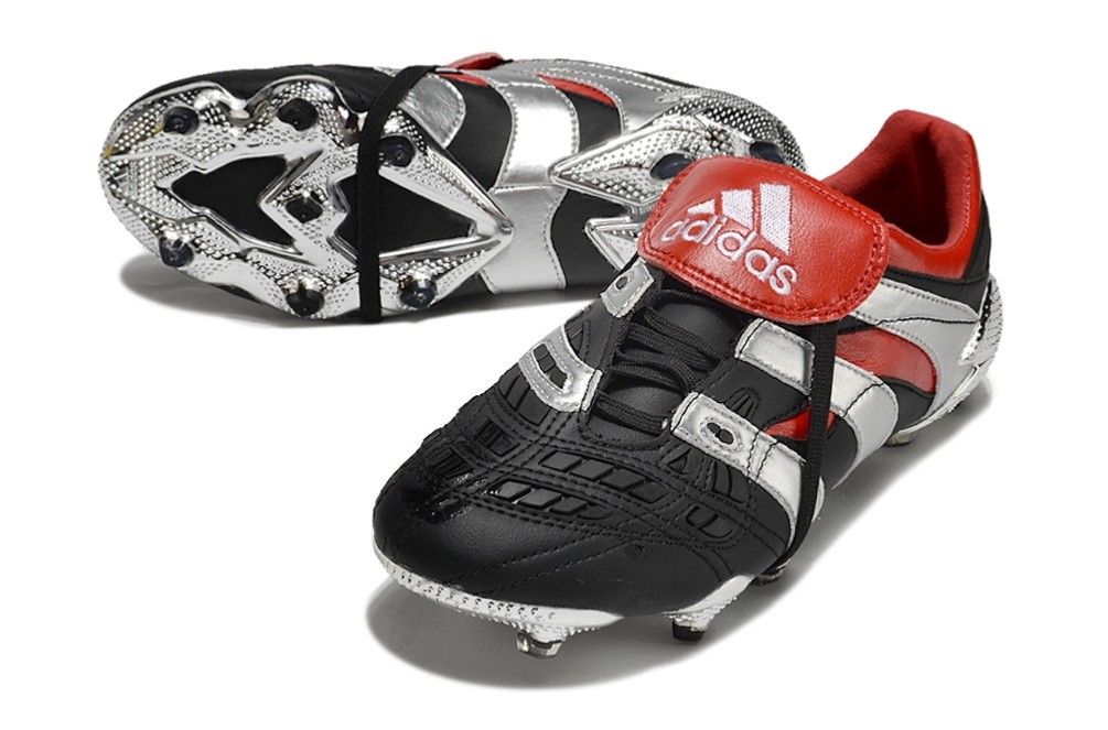Adidas Predator Accelerator 25th Anniversary FG - Black/Metallic Silver/Red