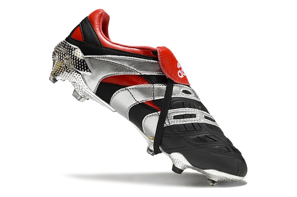 Adidas Predator Accelerator 25th Anniversary FG - Black/Metallic Silver/Red