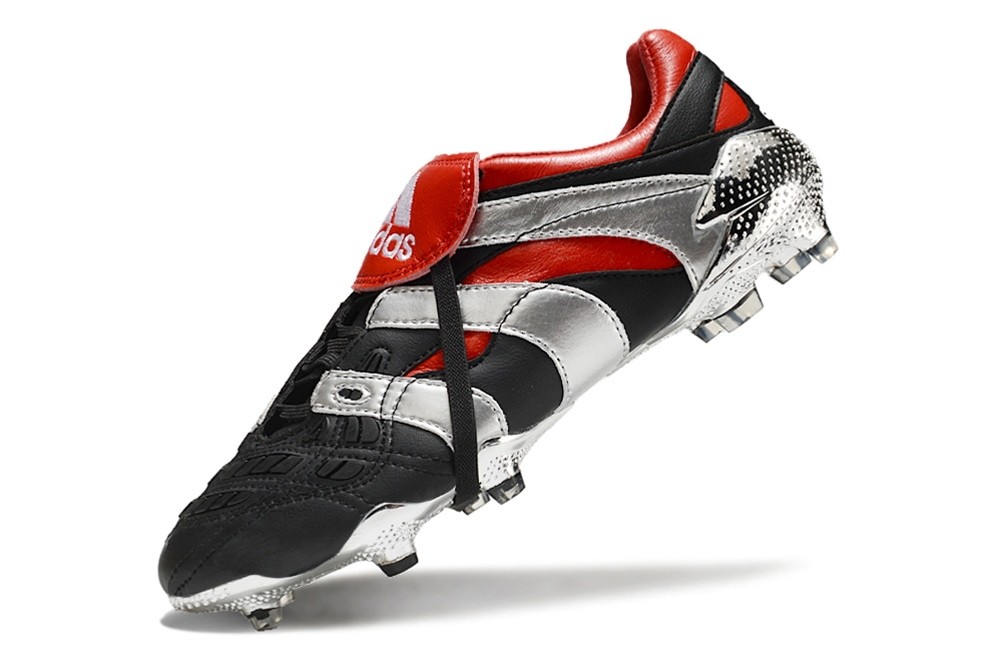Adidas Predator Accelerator 25th Anniversary FG - Black/Metallic Silver/Red