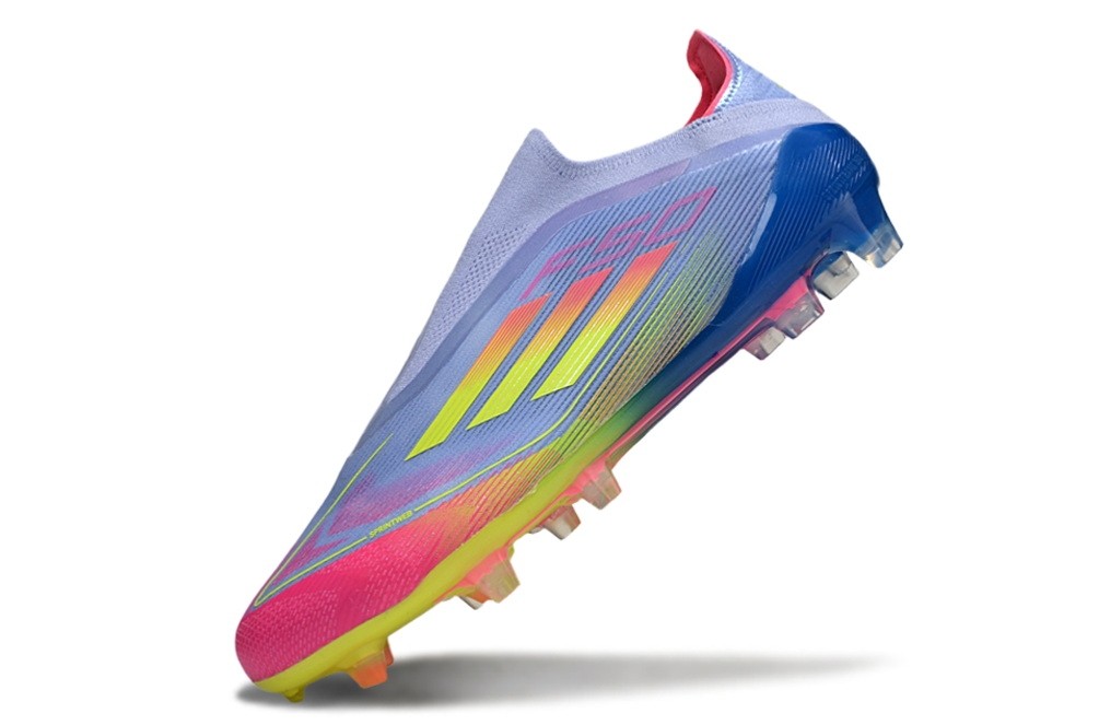 Adidas F50 Celestial Victory Elite Laceless FG - Blue Fusion/Lucid Lemon/Lucid Pink