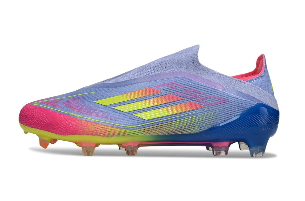 Adidas F50 Celestial Victory Elite Laceless FG - Blue Fusion/Lucid Lemon/Lucid Pink