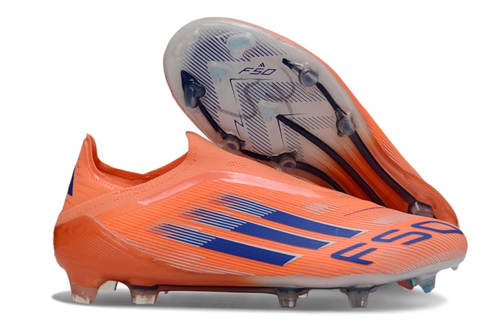 Adidas F50 Coral Blaze Elite Laceless FG - Beam Orange/Lucid Blue