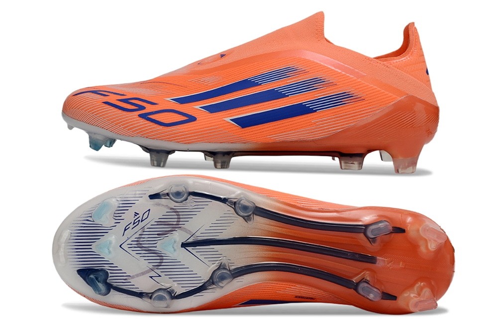 Adidas F50 Coral Blaze Elite Laceless FG - Beam Orange/Lucid Blue