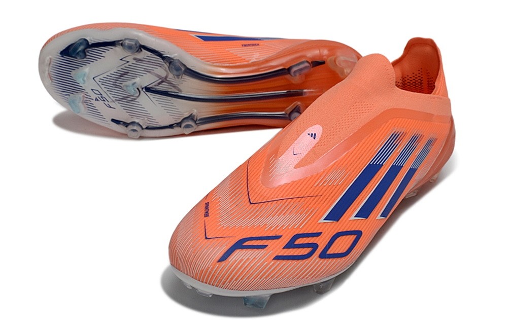 Adidas F50 Coral Blaze Elite Laceless FG - Beam Orange/Lucid Blue