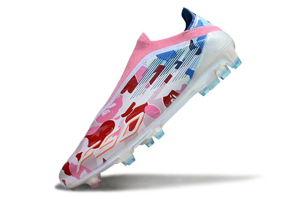 Adidas F50 Elite Laceless FG Bape - Clear Pink/Footwear White/Ice Blue
