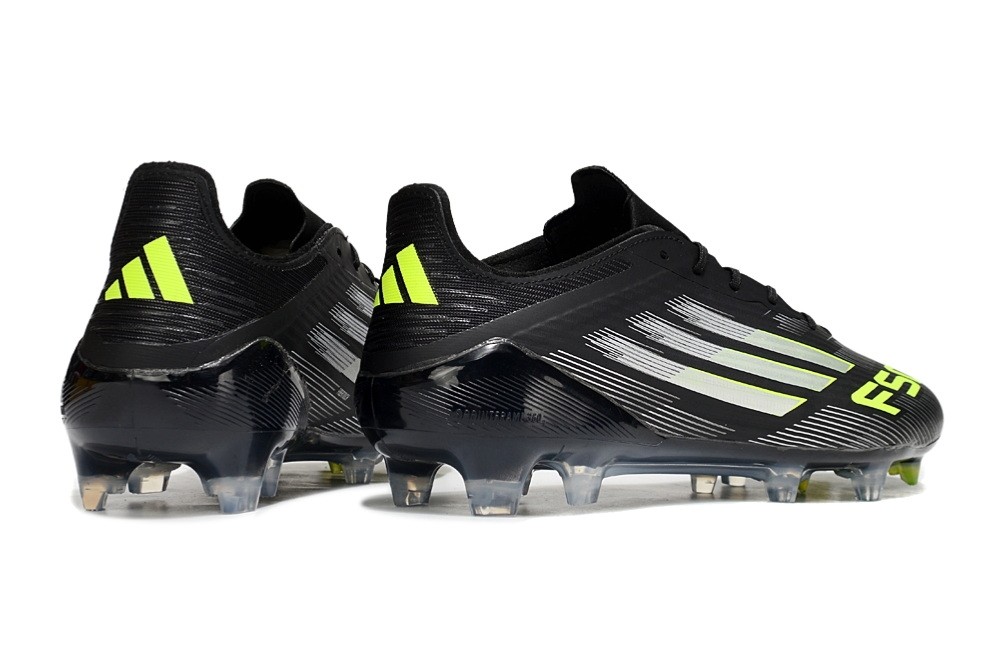 Adidas F50 Elite Tongue FG Electric Stealth Pack - Core Black/Lucid Lemon