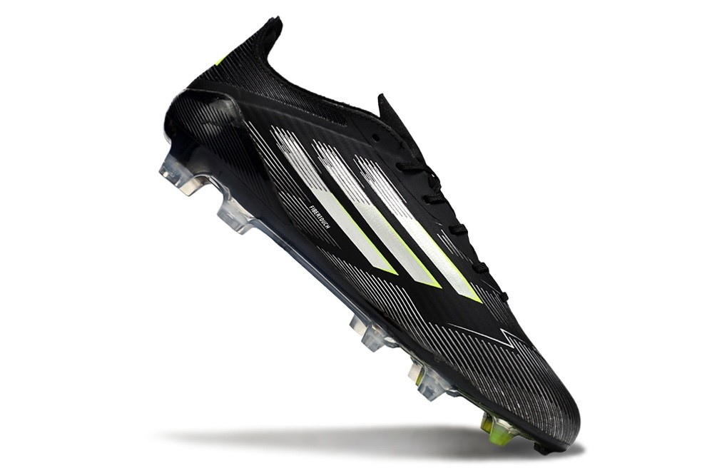 Adidas F50 Elite Tongue FG Electric Stealth Pack - Core Black/Lucid Lemon