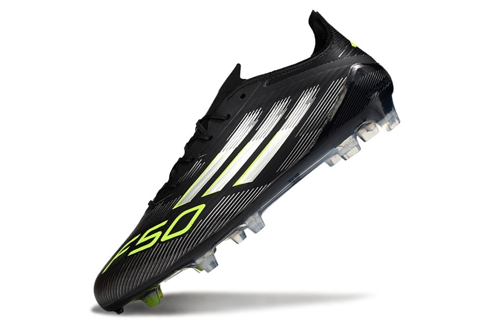 Adidas F50 Elite Tongue FG Electric Stealth Pack - Core Black/Lucid Lemon