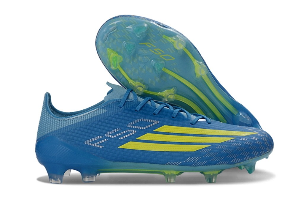 Adidas F50 Elite With Lace FG Ice Cold Precision Pack - Ice Blue/Yellow