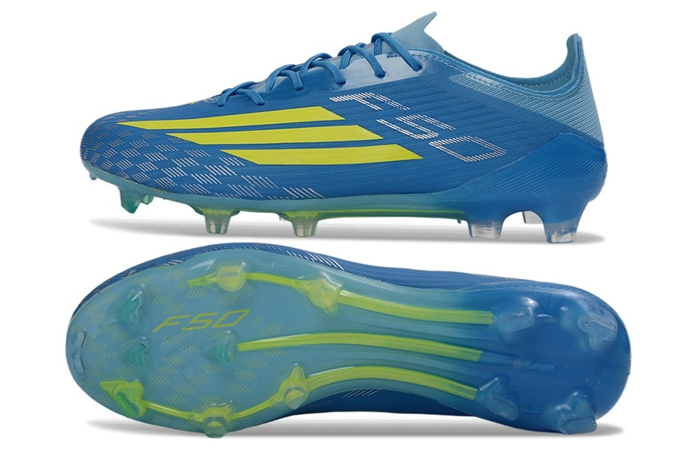 Adidas F50 Elite With Lace FG Ice Cold Precision Pack - Ice Blue/Yellow