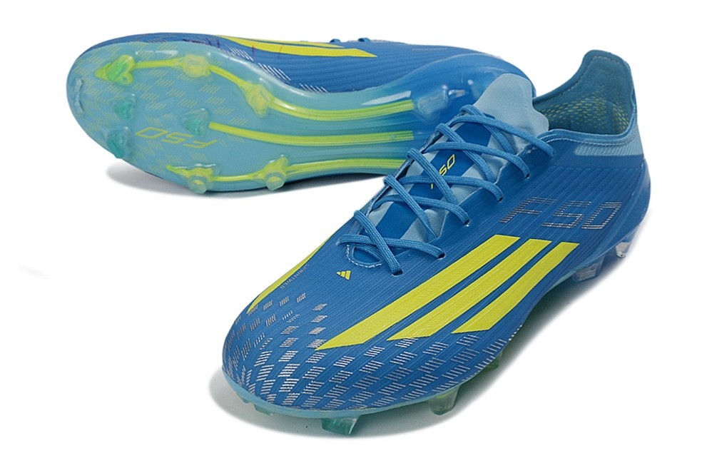 Adidas F50 Elite With Lace FG Ice Cold Precision Pack - Ice Blue/Yellow