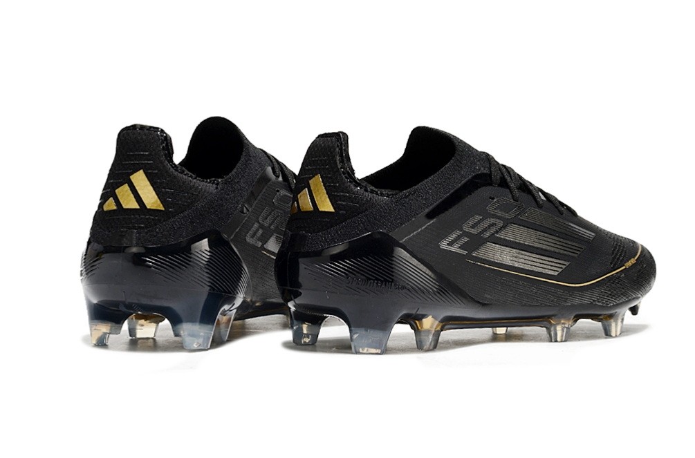 Adidas F50 Elite With Laces FG Dark Spark Pack - Black/Gold Metallic