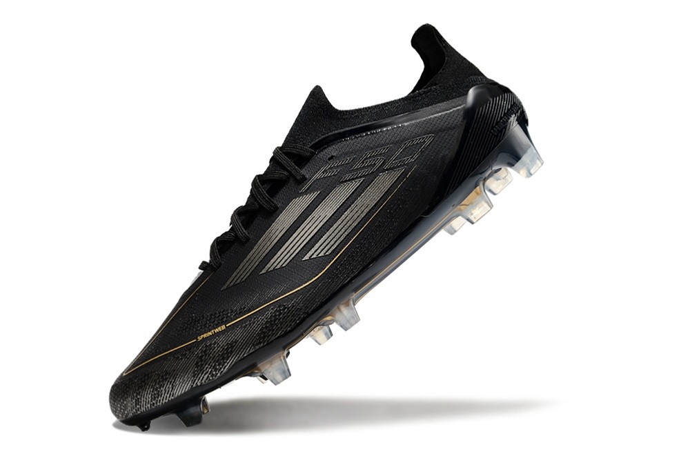 Adidas F50 Elite With Laces FG Dark Spark Pack - Black/Gold Metallic