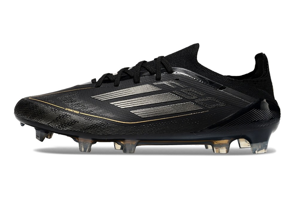 Adidas F50 Elite With Laces FG Dark Spark Pack - Black/Gold Metallic