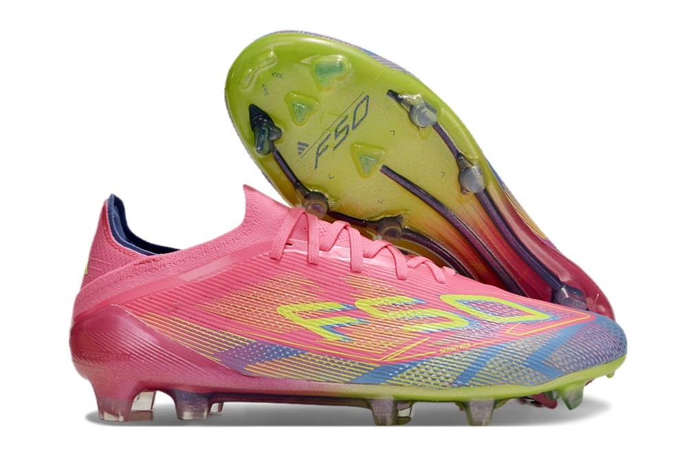 Adidas F50 Elite With Laces FG Mystic Victory Pack - Lucid Pink/Lucid Lemon/Blue