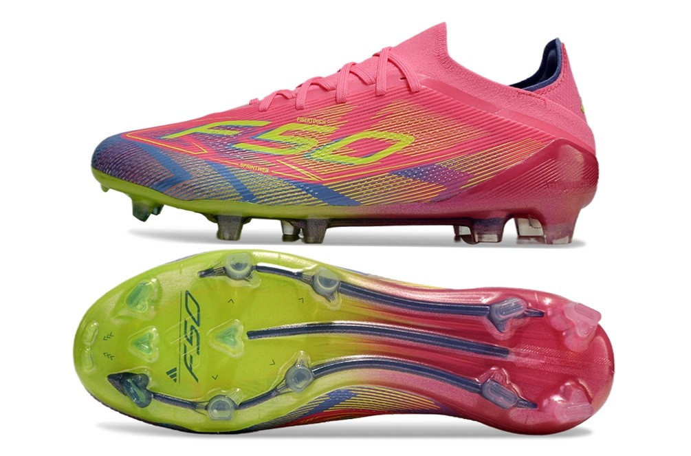 Adidas F50 Elite With Laces FG Mystic Victory Pack - Lucid Pink/Lucid Lemon/Blue