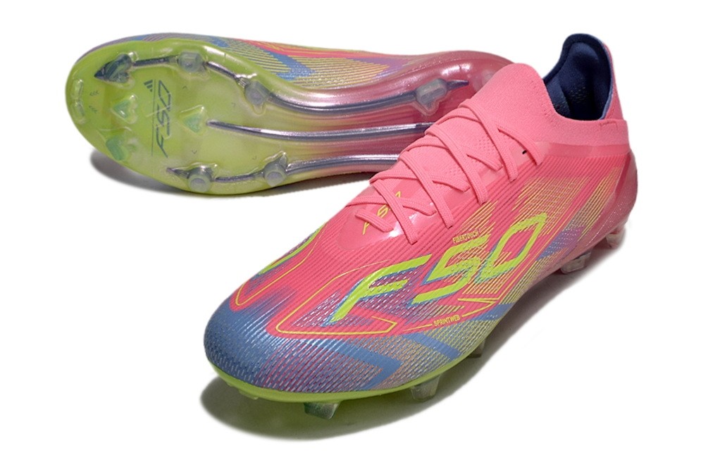 Adidas F50 Elite With Laces FG Mystic Victory Pack - Lucid Pink/Lucid Lemon/Blue