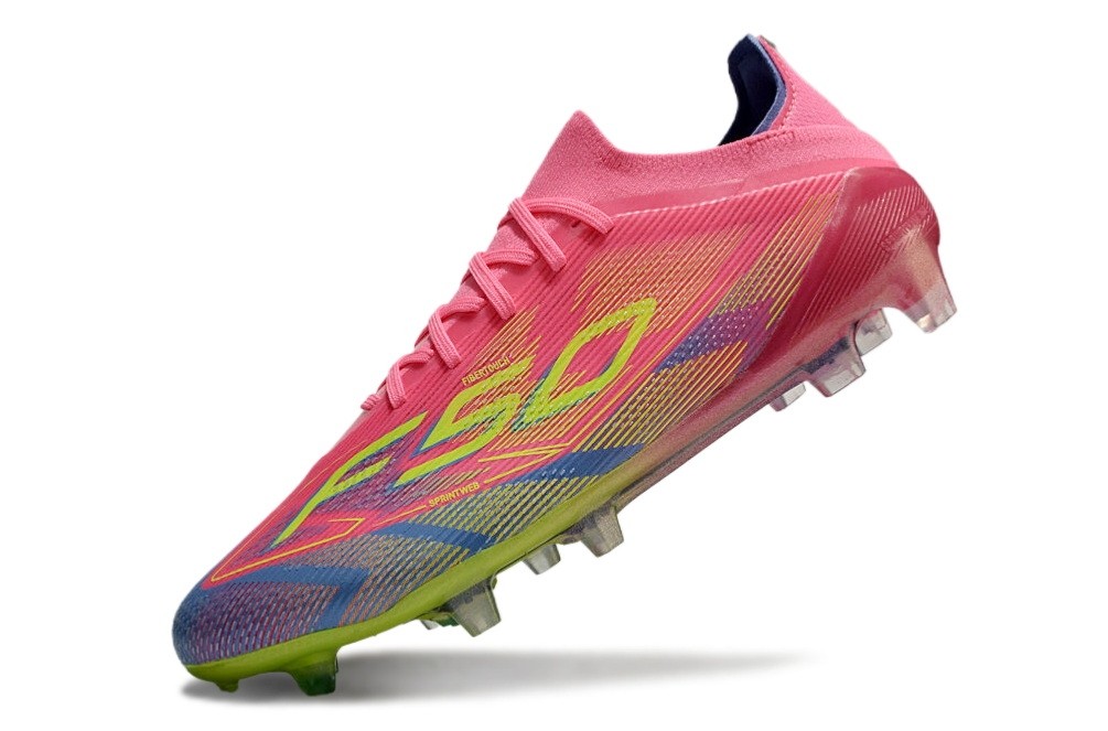Adidas F50 Elite With Laces FG Mystic Victory Pack - Lucid Pink/Lucid Lemon/Blue