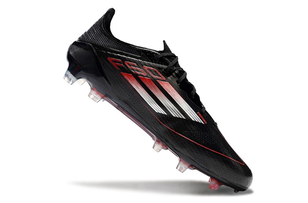 Adidas F50 Elite with Laces FG Stealth Victory Pack - Core Black/Lucid Red
