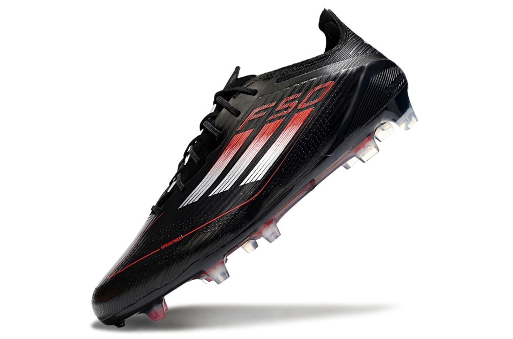 Adidas F50 Elite with Laces FG Stealth Victory Pack - Core Black/Lucid Red