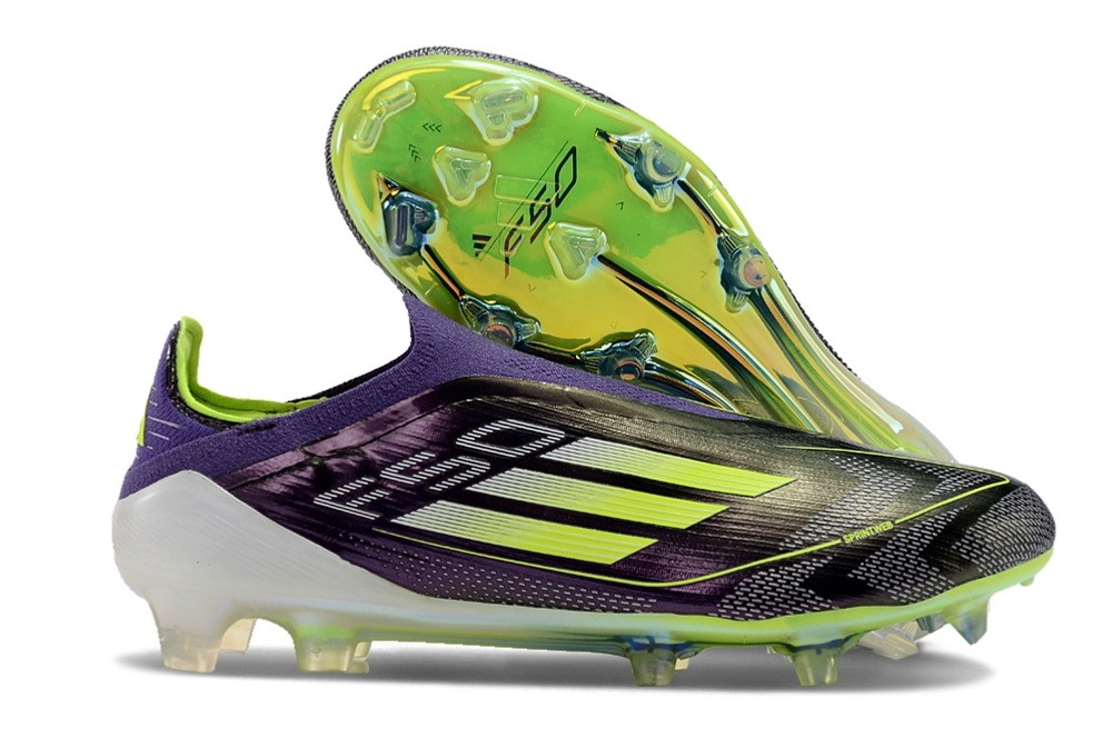 Adidas F50 Fast Reborn Messi Elite Laceless FG - Unity Purple/Ftwr White/Lucid Lemon