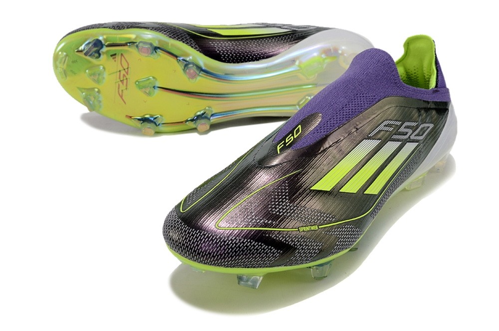 Adidas F50 Fast Reborn Messi Elite Laceless FG - Unity Purple/Ftwr White/Lucid Lemon