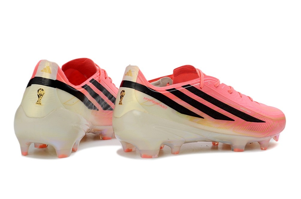 Adidas F50 Hyperfast Elite FG World Cup Pack - Pink/Black/Gold Metallic