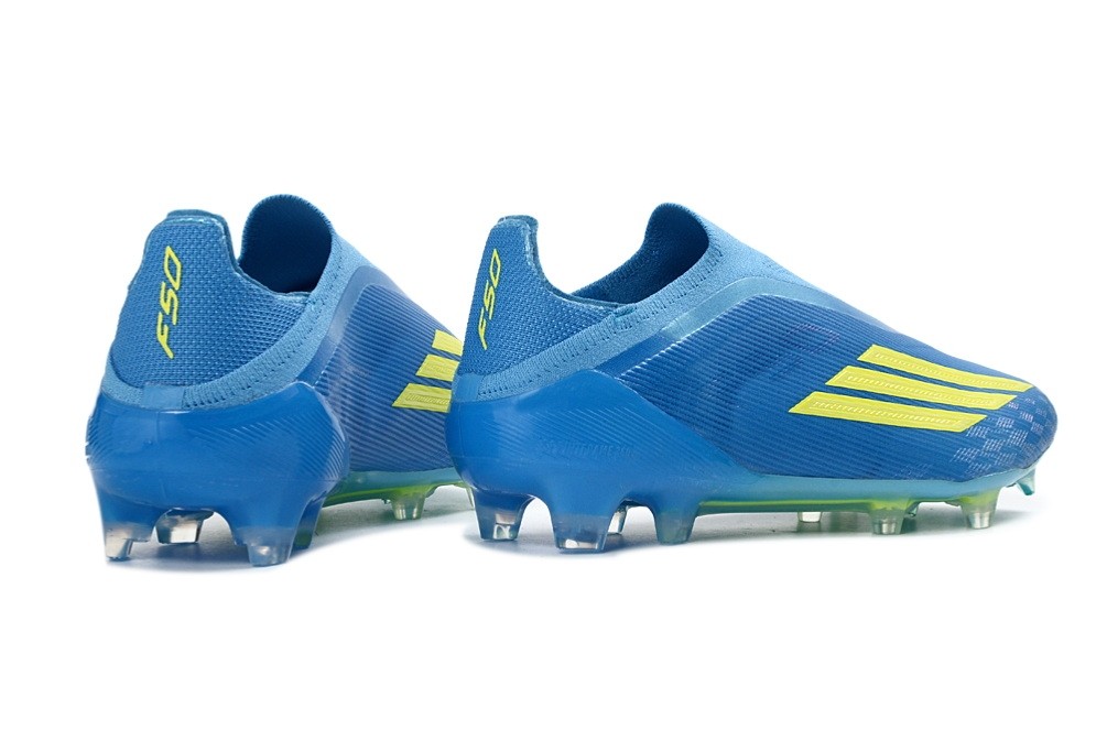 Adidas F50 Ice Cold Precision Elite Laceless FG - Lucid Ray Blue/Team Solar Yellow