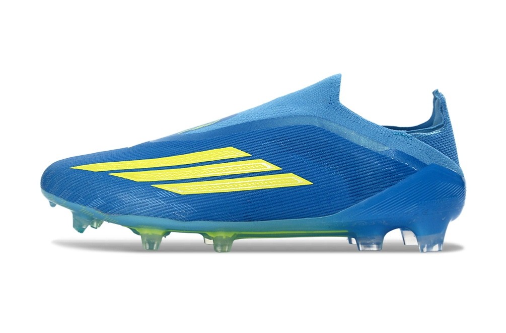 Adidas F50 Ice Cold Precision Elite Laceless FG - Lucid Ray Blue/Team Solar Yellow