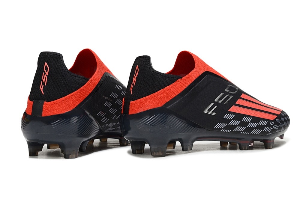 Adidas F50 Immortal DNA Black pack Elite Laceless FG - Black/Lucid Red 