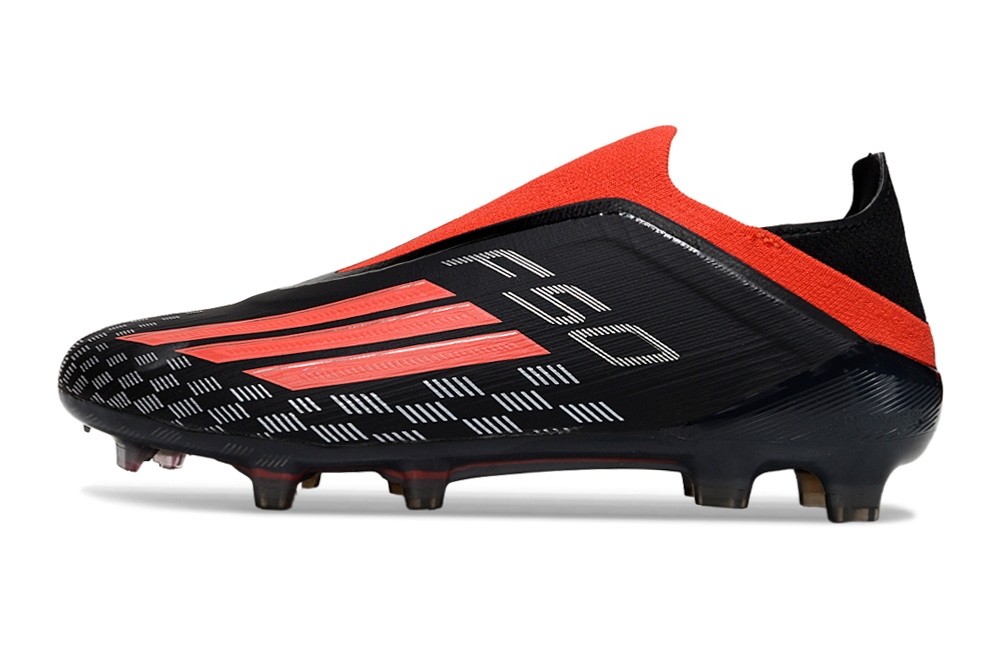 Adidas F50 Immortal DNA Black pack Elite Laceless FG - Black/Lucid Red 