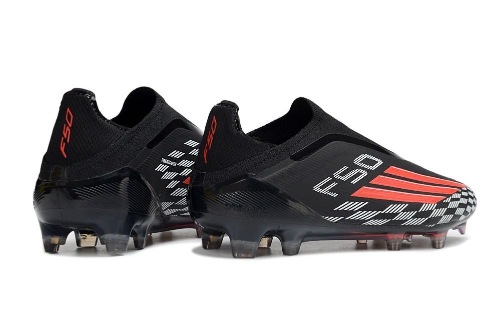 Adidas F50 Immortal DNA Black pack Elite Laceless FG - Black/Lucid Red 