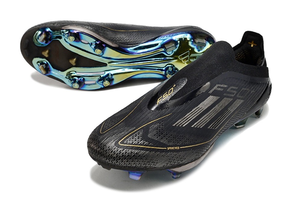 Adidas F50+ Laceless Darkspark Pack Elite FG - Black/Gold