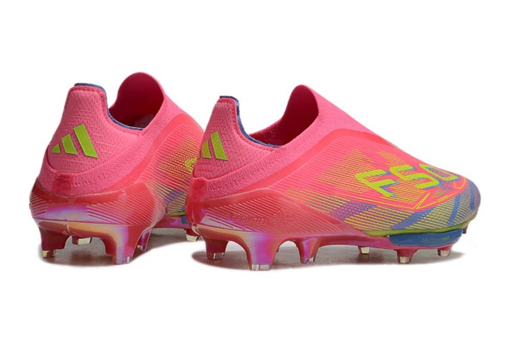 Adidas F50+ Laceless Mystic Victory Pack Elite FG - Lucid Pink/Lucid Lemon/Blue