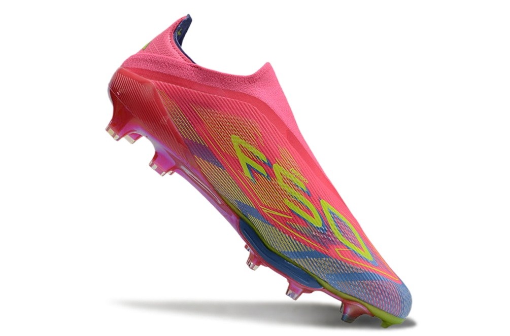 Adidas F50+ Laceless Mystic Victory Pack Elite FG - Lucid Pink/Lucid Lemon/Blue