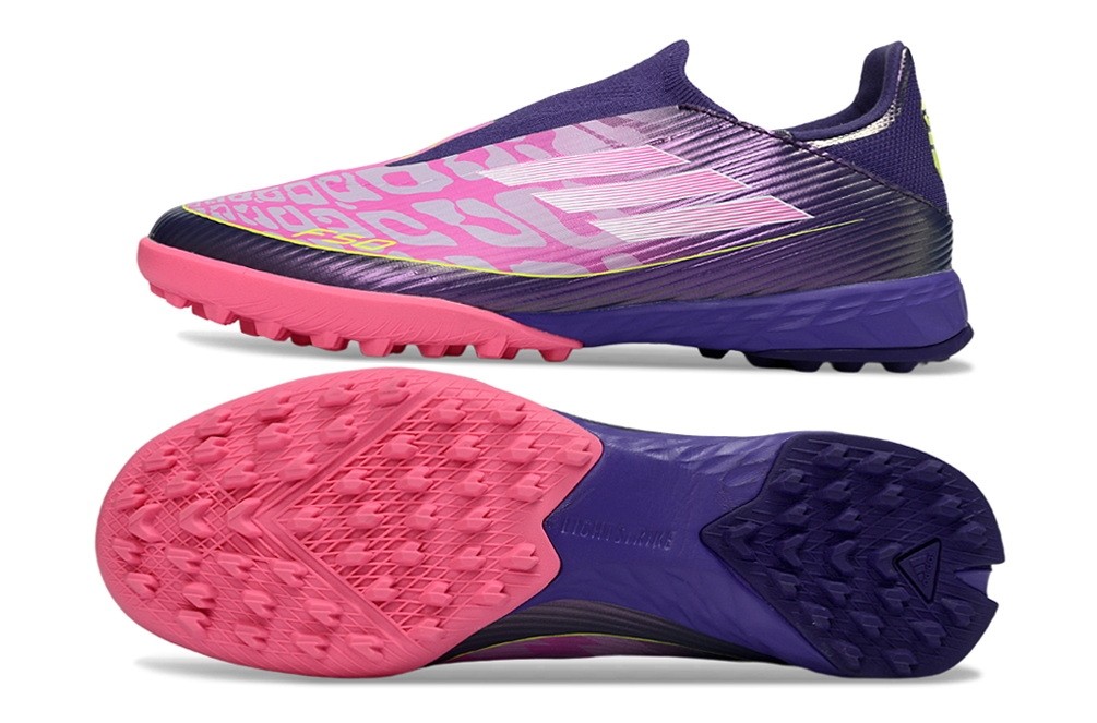 Adidas F50 Laceless Pro TF Lamine Yamal - Pink/Purple/Lucid Lemon