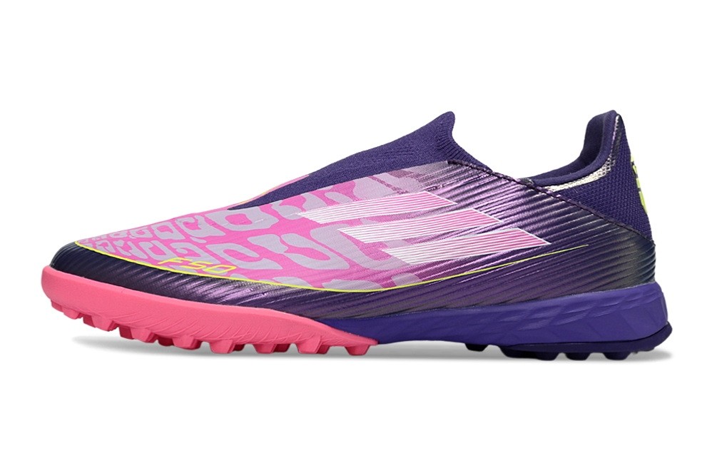 Adidas F50 Laceless Pro TF Lamine Yamal - Pink/Purple/Lucid Lemon