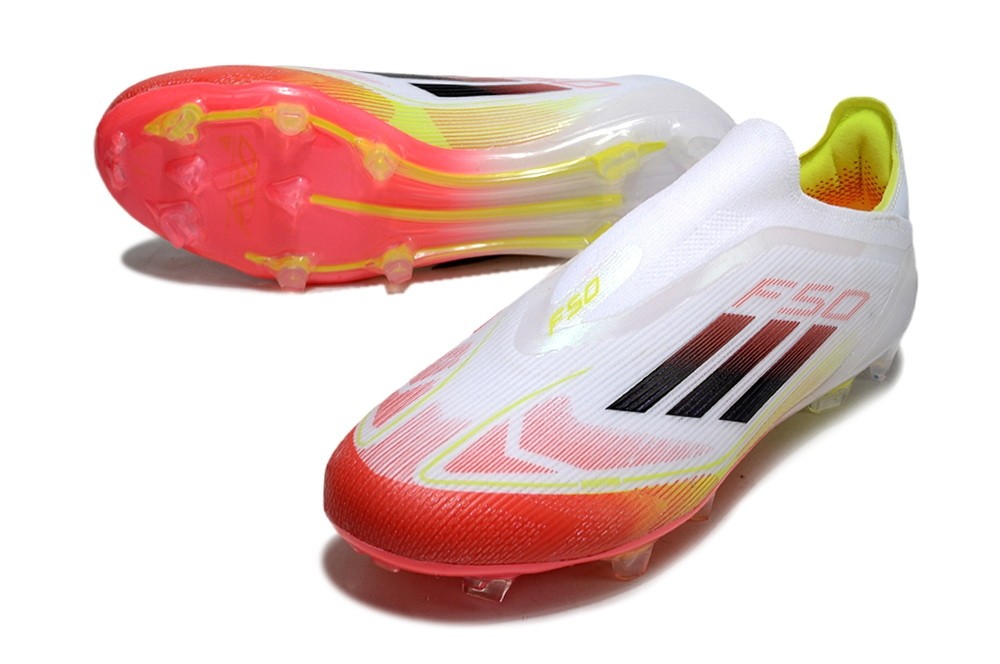 Adidas F50 Laces Elite FG Pure Victory Pack - Footwear White/Red/Solar Yellow